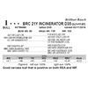 Image 1 : Lot 1 - BRC 21Y INCINERATOR D35