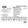 Image 1 : Lot 106 - McD 4832 674