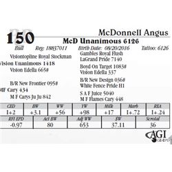Lot 150 - McD Unanimous 6126