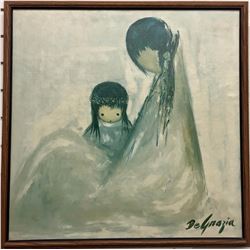 Vintage DeGrazia Canvas Transfer Print