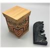 Image 10 : NW Coast Box and a Stone Sculpture