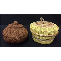 NW Coast (Alaskan) and Chippewa Baskets