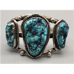 1970s Navajo Style Turquoise Bracelet