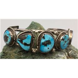 1970s Navajo Style Turquoise Bracelet