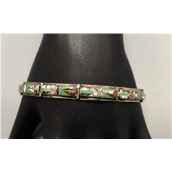 Contemporary Channel Inlay Bracelet