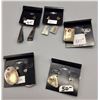 Image 5 : Group of 5 Pairs of Inlay Earrings