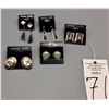 Image 6 : Group of 5 Pairs of Inlay Earrings