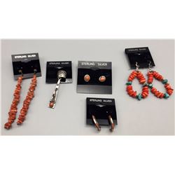 Coral Earring Lot