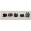 Image 3 : Group of 5 Sterling Rings