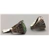 Image 3 : Pair of Turquoise Inlay Rings