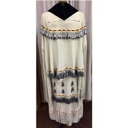 Vintage Apache Dress, Beaded and Cones