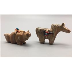 Pair of Zuni Handmade Fetishes