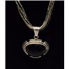 Image 1 : Vintage Necklace with Onyx Setting