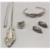 Image 1 : Old Sterling Spoon Jewelry Set