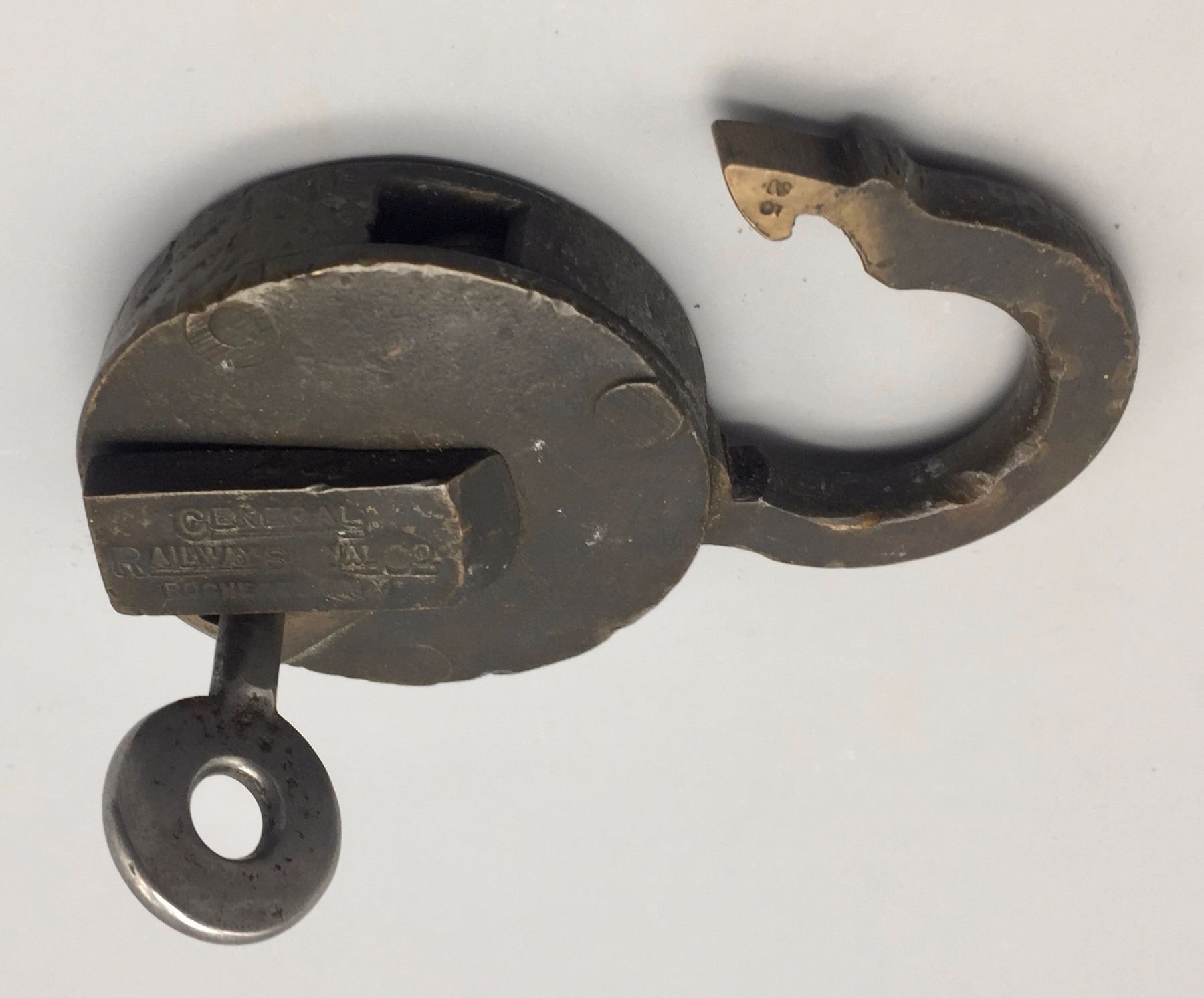 Antique Ames Sword Co. Lock with Key