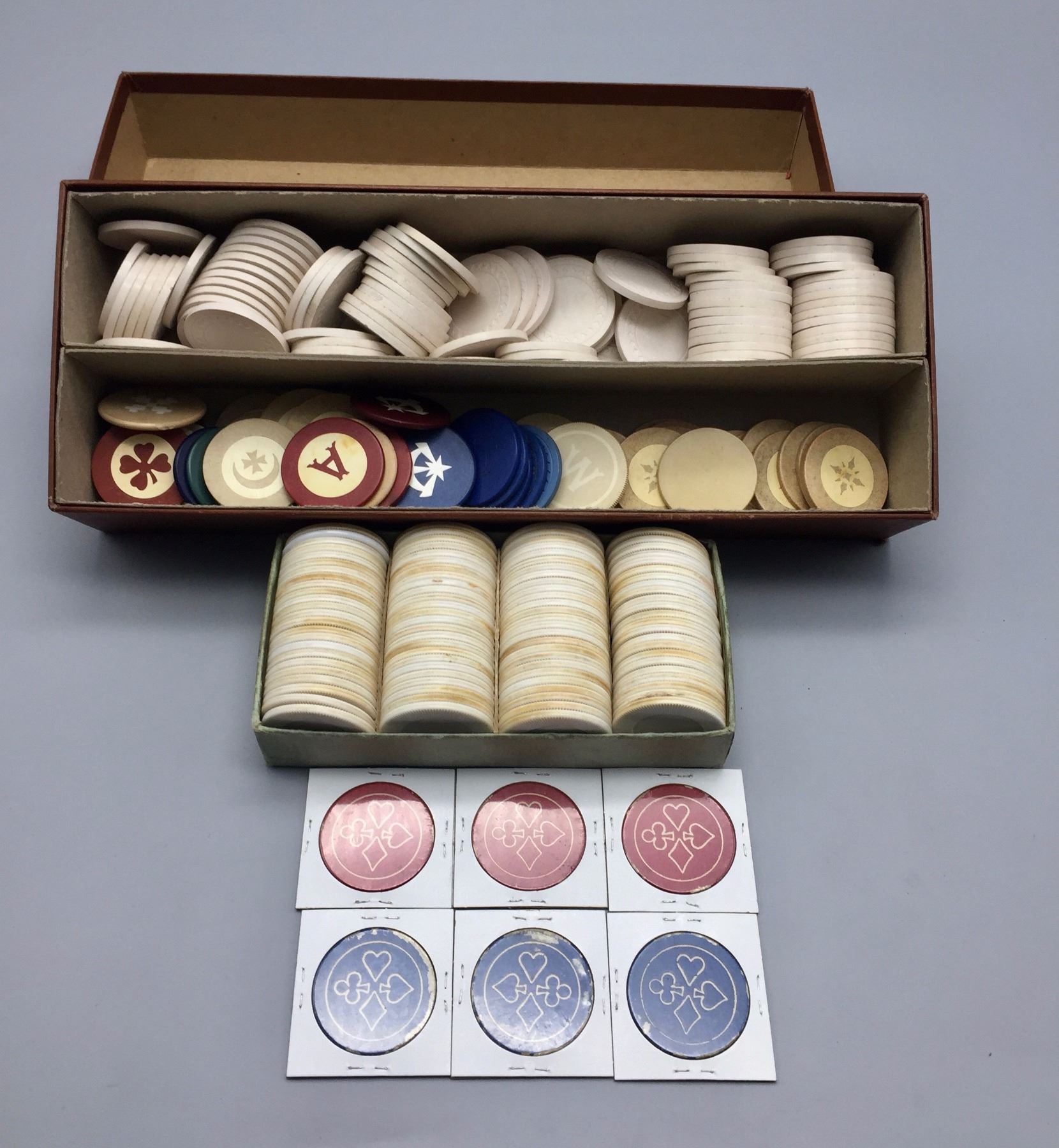 Several Hundred Antique and Vintage Poker Chips