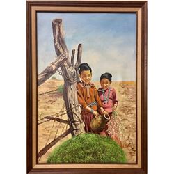 Original Oil on Canvas – Red Hand