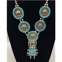 Larry Moses Begay Sunface Necklace