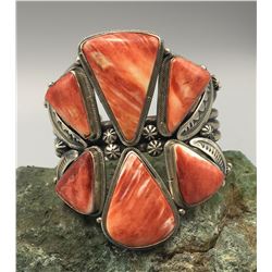 Six Stone Spiny Oyster Bracelet