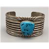 Image 2 : Turquoise and Sterling Silver Bracelet