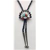 Image 1 : Inlay Zuni Sun Face Bolo Tie - Laahte