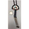 Image 3 : Inlay Zuni Sun Face Bolo Tie - Laahte