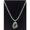 Image 2 : Chrysocolla and Sterling Silver Necklace