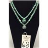 Image 6 : Pair of Chunky Turquoise Bead Necklaces