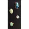 Image 3 : Group of 10 Vintage Turquoise Rings
