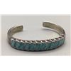 Image 6 : Sterling Silver and Turquoise Inlay Bracelet
