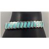 Image 8 : Sterling Silver and Turquoise Inlay Bracelet