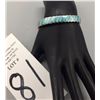 Image 9 : Sterling Silver and Turquoise Inlay Bracelet