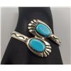 Image 2 : Turquoise and Sterling Silver Bracelet