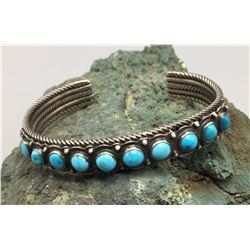 Vintage Turquoise and Sterling Bracelet