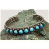 Image 1 : Vintage Turquoise and Sterling Bracelet