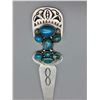 Image 1 : Unique Turquoise and Sterling Silver Letter Opener
