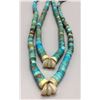 Image 1 : Handcut Turquoise, Jacla Style Necklace