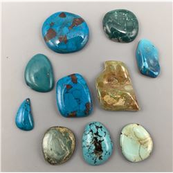 500 Cts. Misc. Turquoise Cabochons