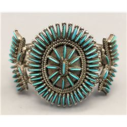Zuni Needlepoint Cluster Bracelet - Signed