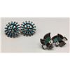 Image 1 : Pair of Vintage Zuni -Style Earrings