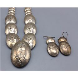 Matching Pillow Necklace and Earring Set