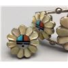 Image 3 : Zuni Inlay Bracelet and Ring - Laahte