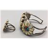 Image 5 : Zuni Inlay Bracelet and Ring - Laahte