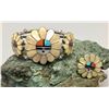 Image 7 : Zuni Inlay Bracelet and Ring - Laahte