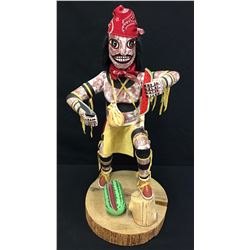 Large Navajo Folk Art Clown Kachina