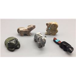 Group of 6 Zuni Fetishes