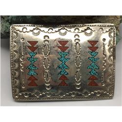Vintage Navajo Style Inlay Buckle