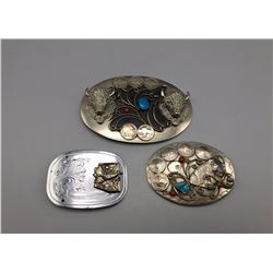 Group of 3 Vintage SW Style Buckles