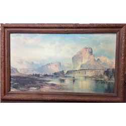 Vintage Moran Canvas Transfer Print