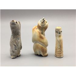 Group Of 3 Zuni Fetishes